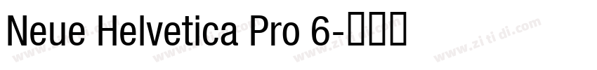 Neue Helvetica Pro 6字体转换